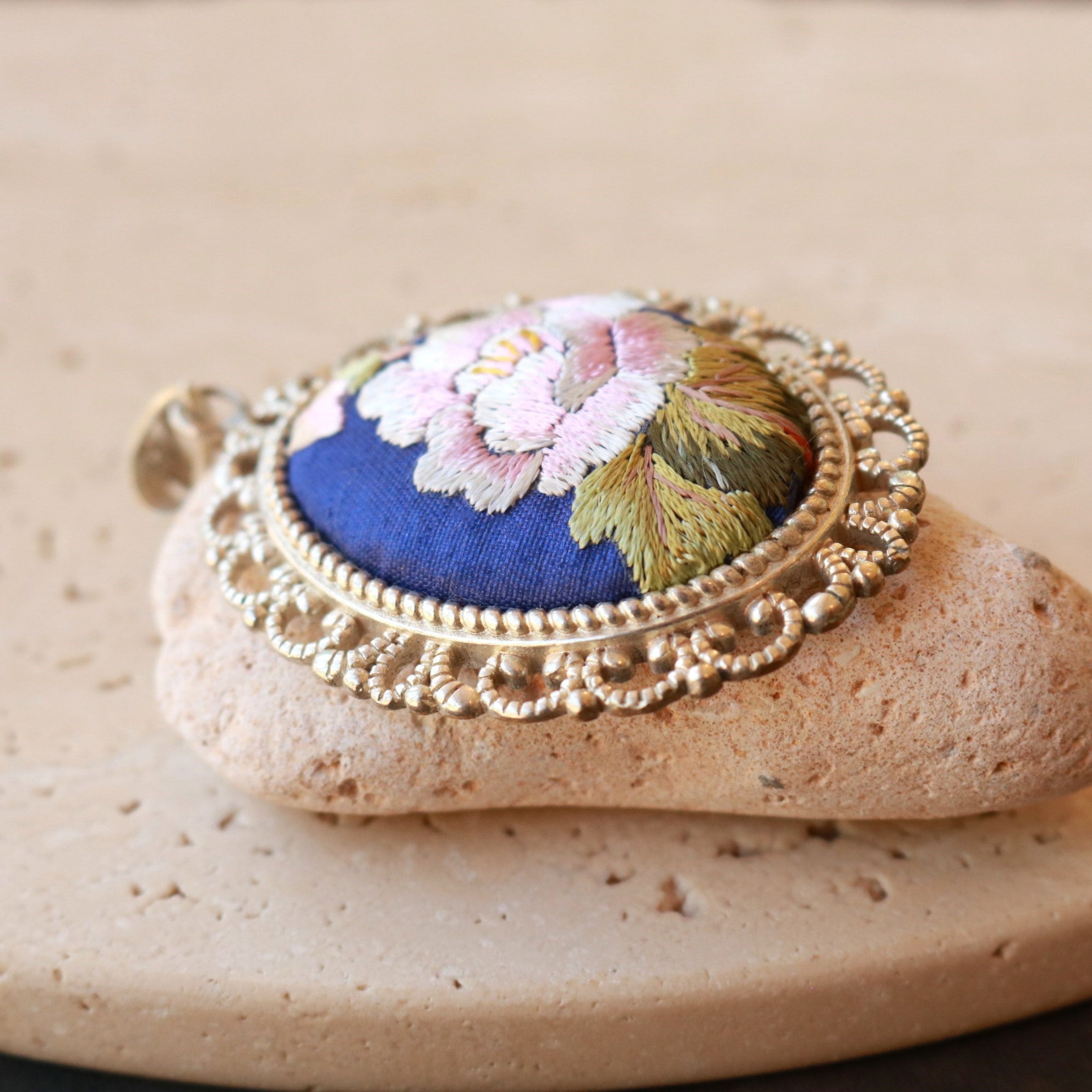Harmony in Bloom Embroidered Necklace