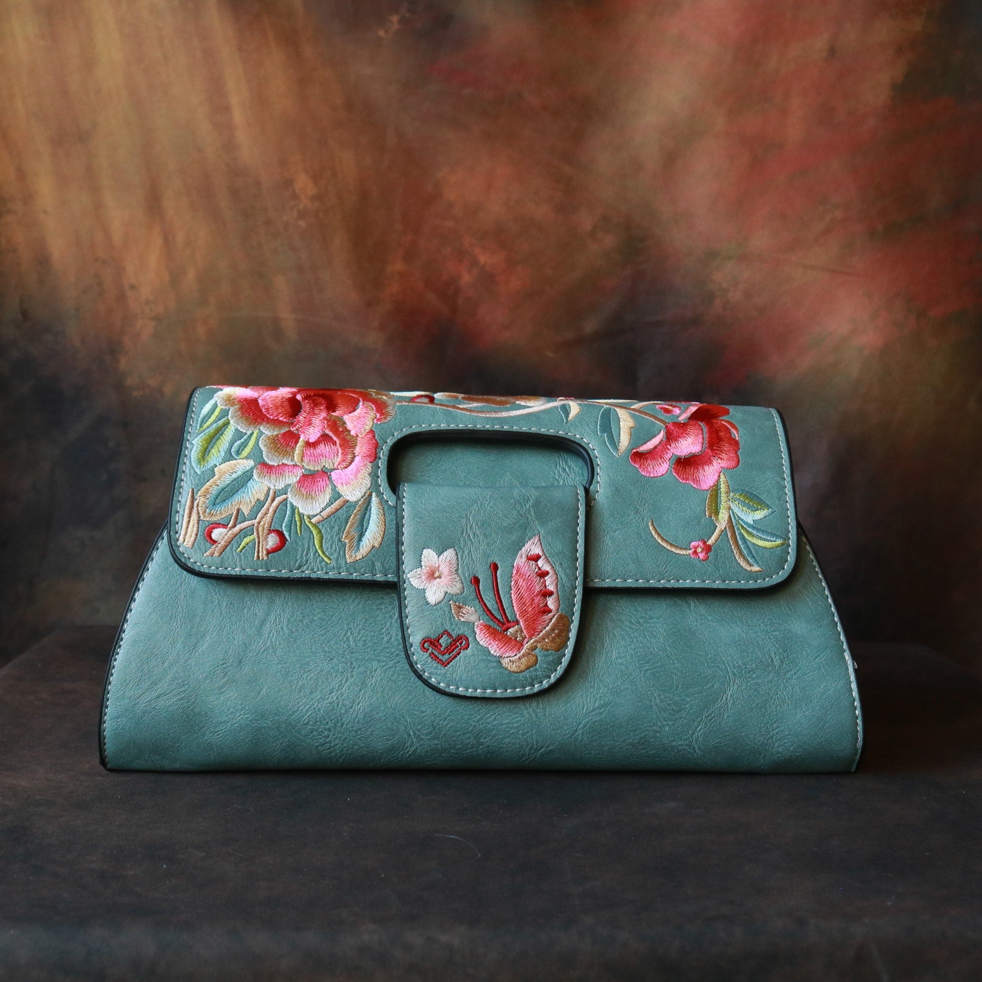 Embroidtale Embroidered Women's Purse Cross-body Shoulder Bag Clutch