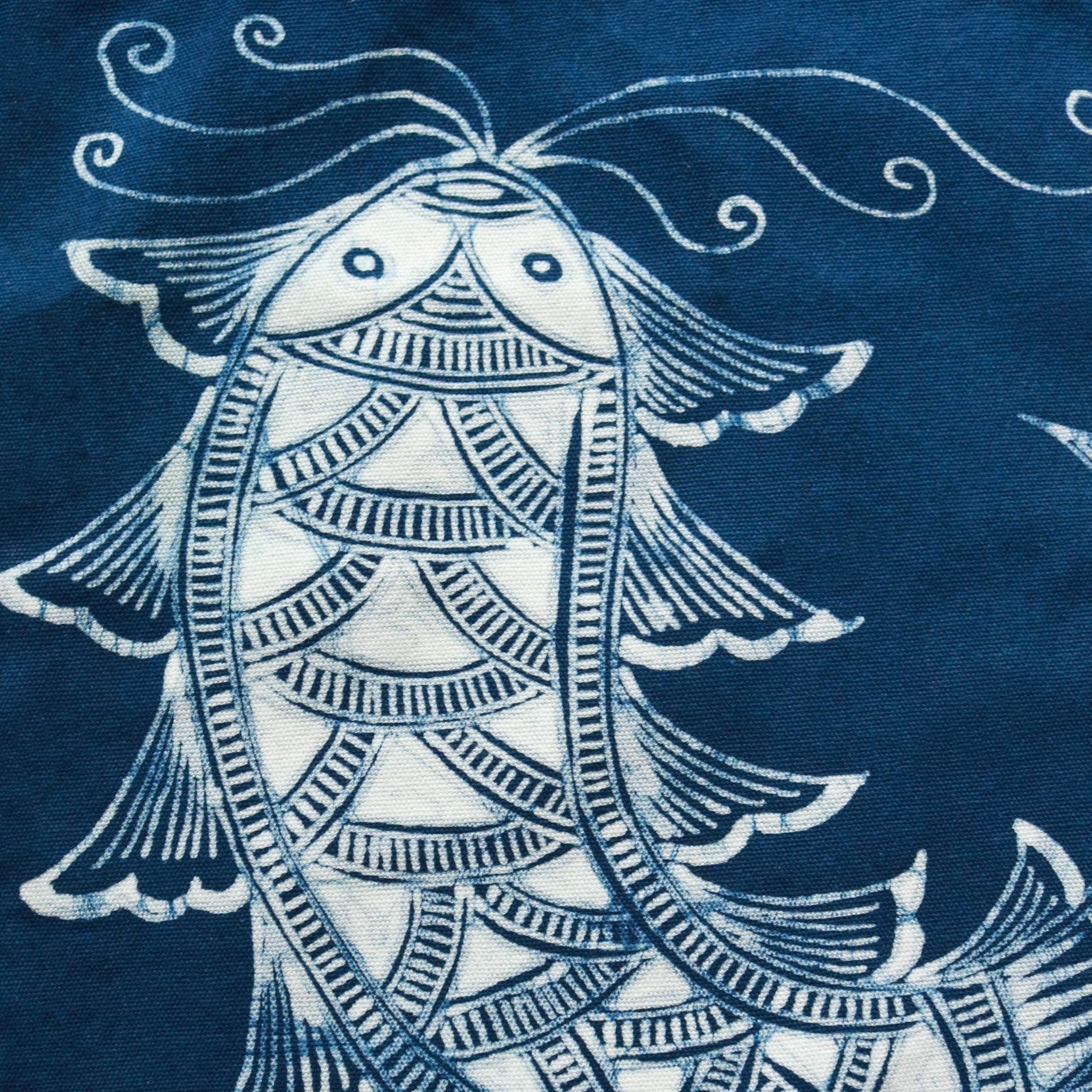 Embroidtale Canvas Bag Hand-Dyed Indigo Batik by the Ethnic Miao Tribe