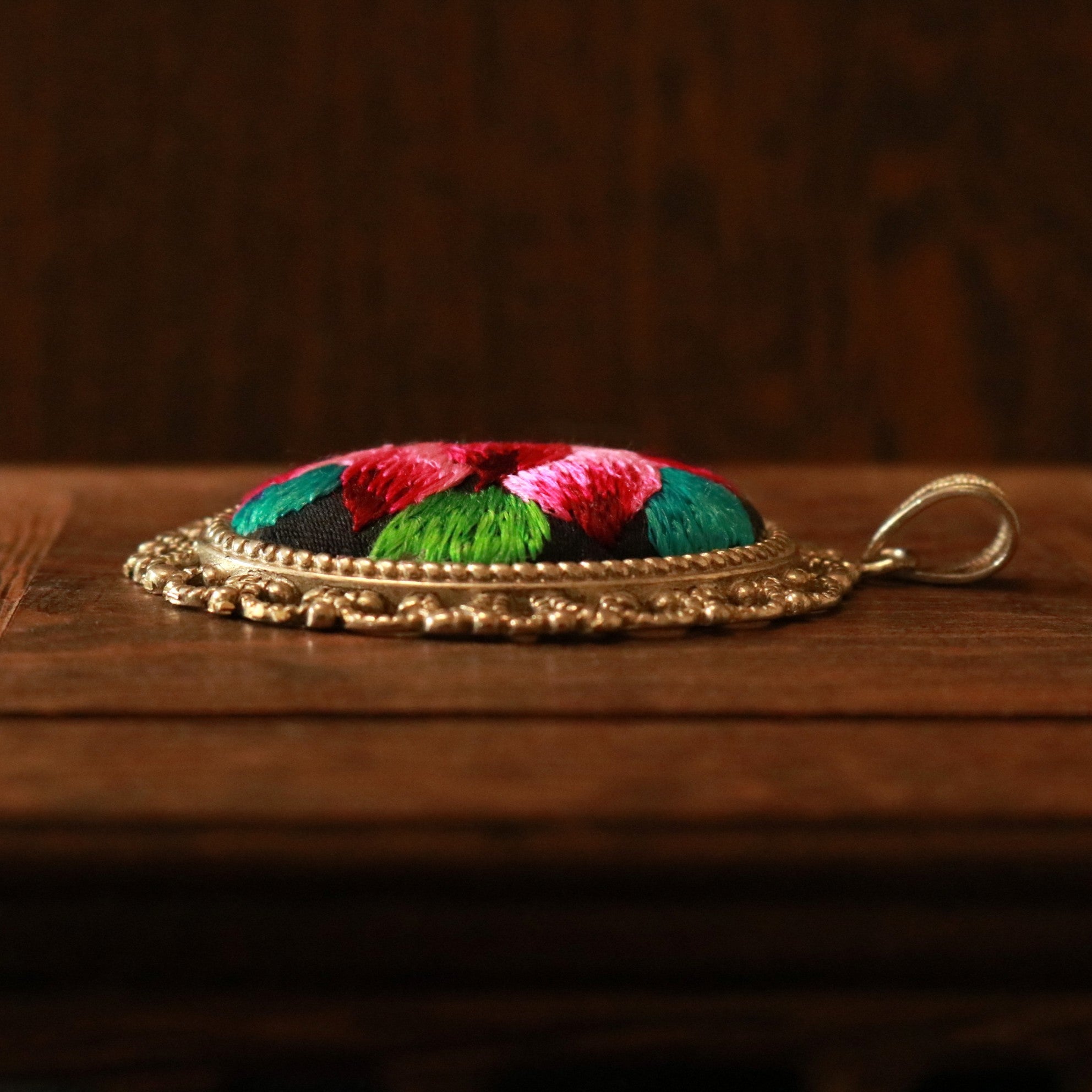 Harmony in Bloom Embroidered Necklace