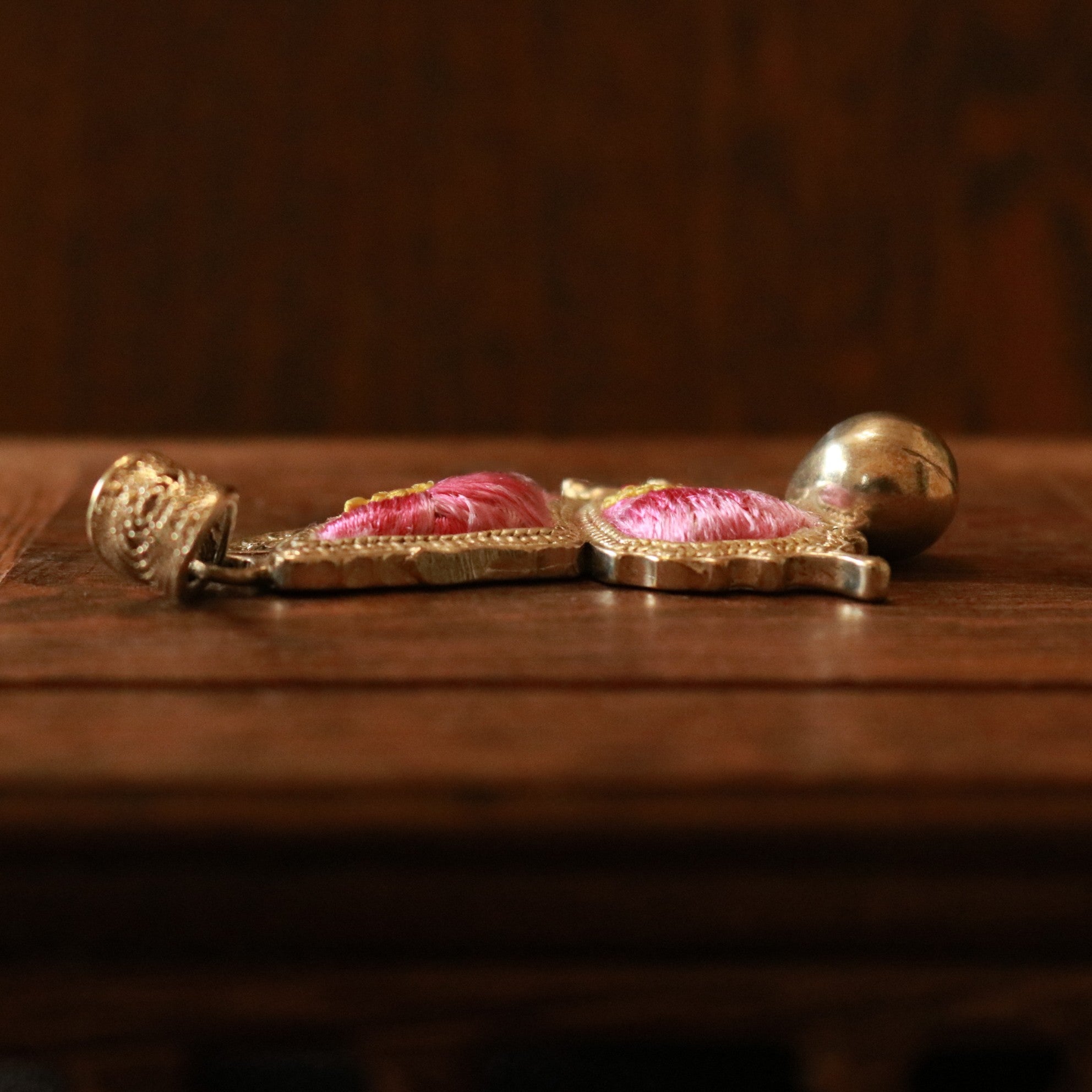 Cocoon of Comfort Butterfly Embroidered Necklace