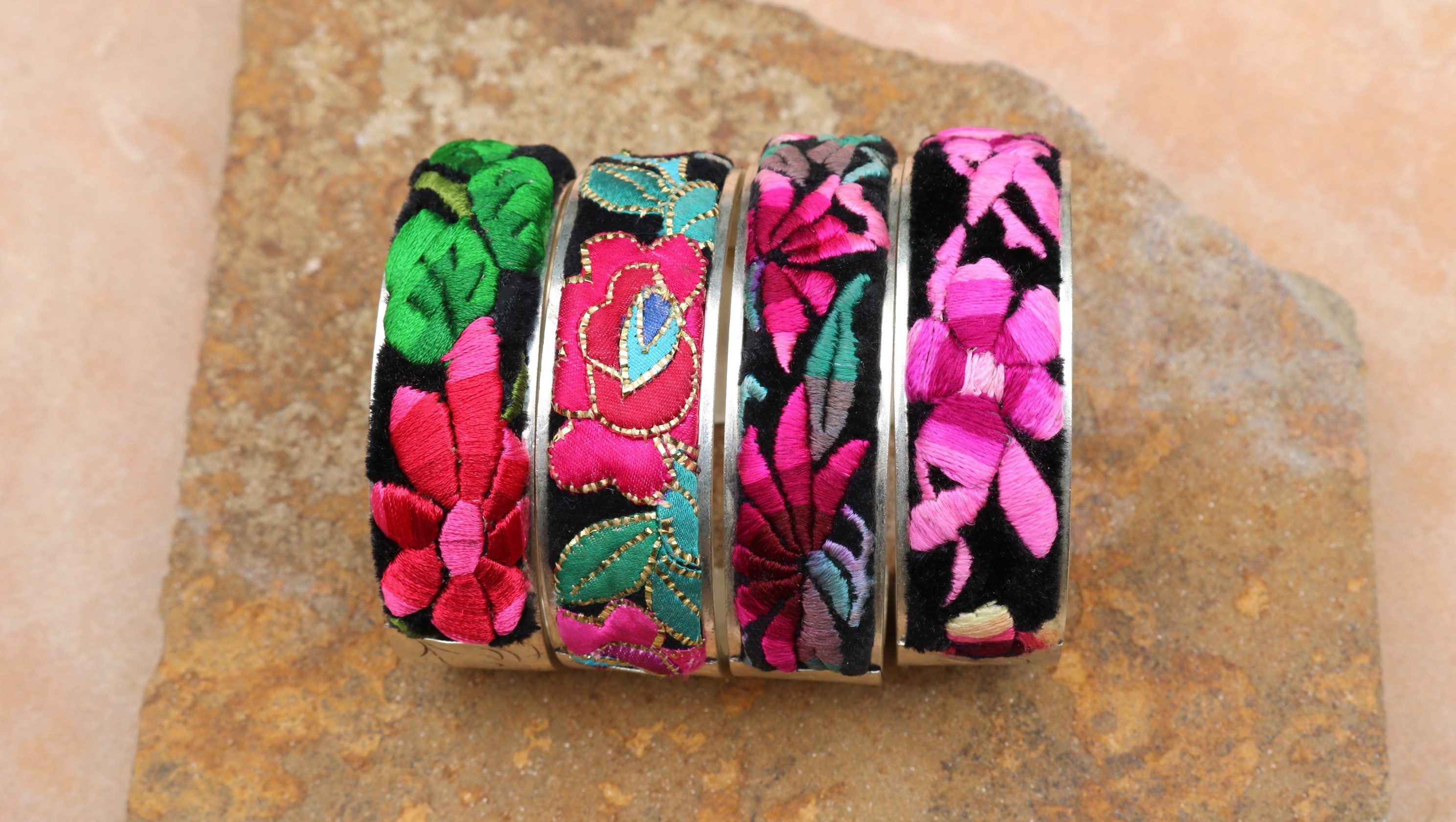 Adjustable Embroidered Bangle of Benevolence