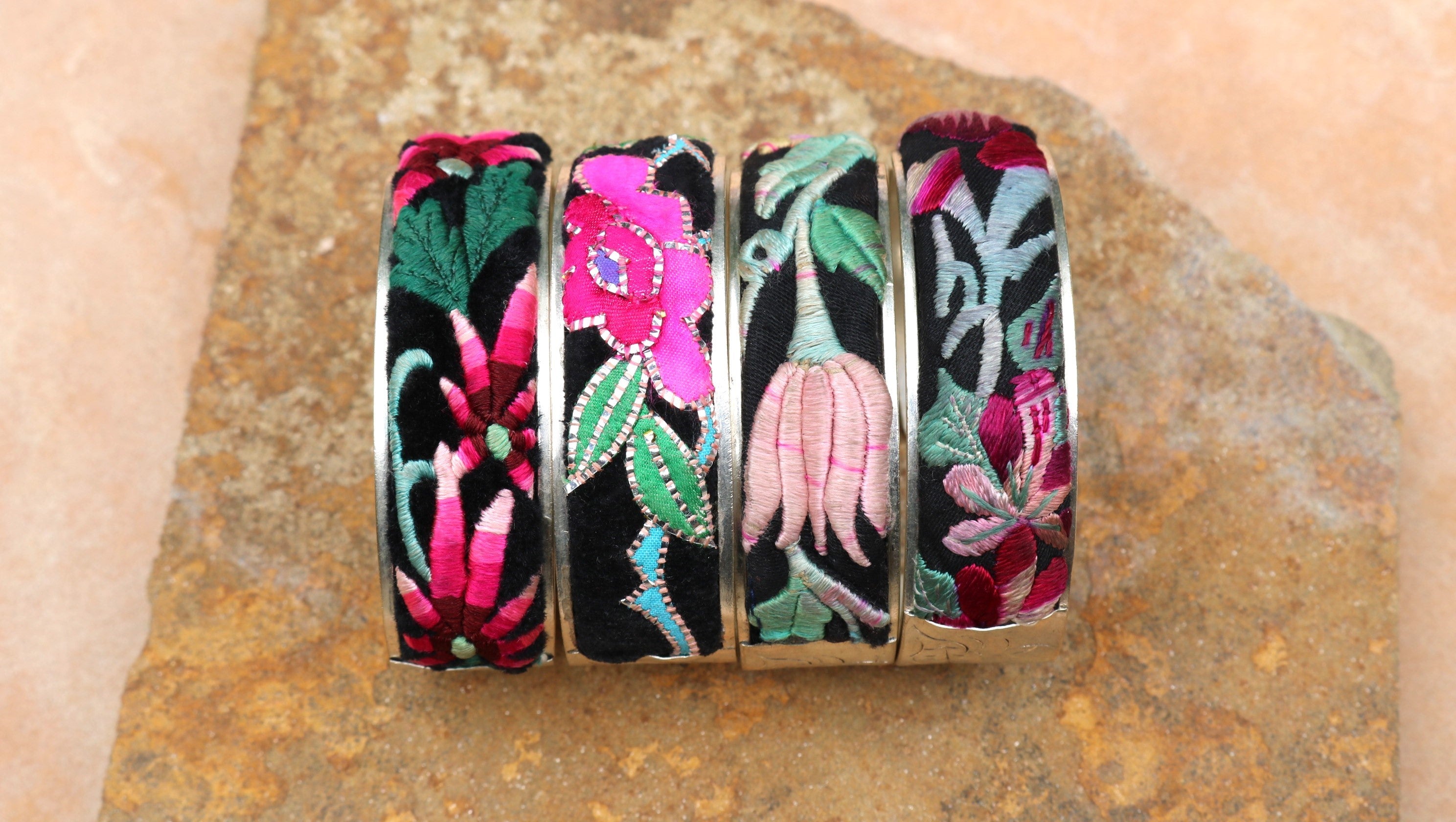 Adjustable Embroidered Bangle of Benevolence