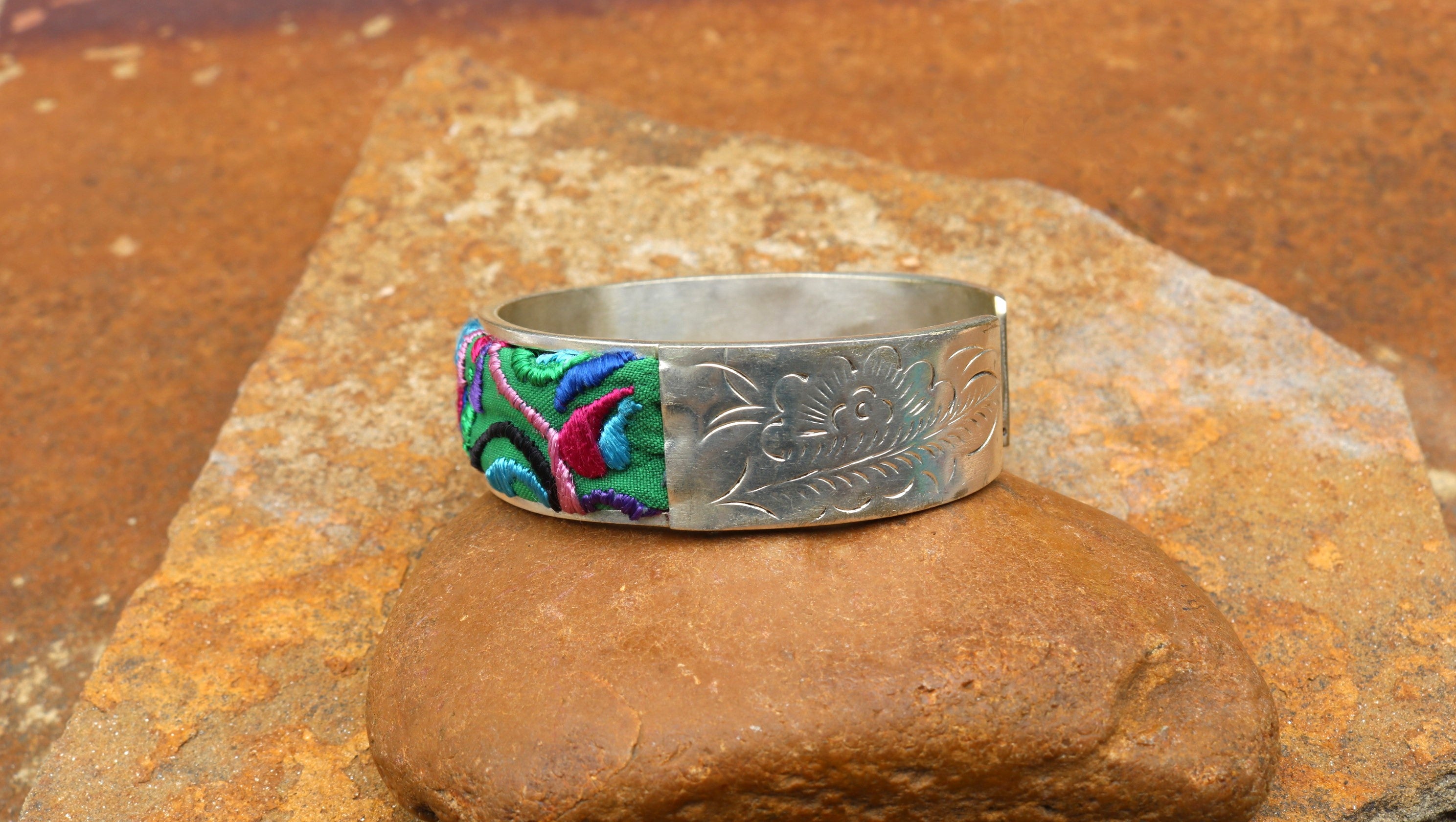 Adjustable Embroidered Bangle of Benevolence