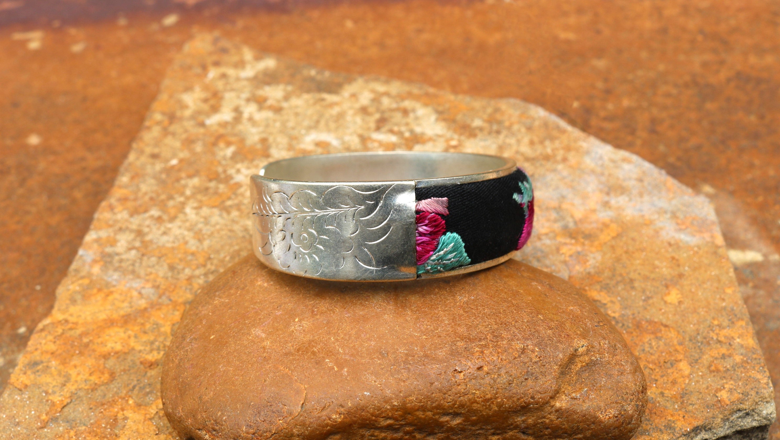 Adjustable Embroidered Bangle of Benevolence