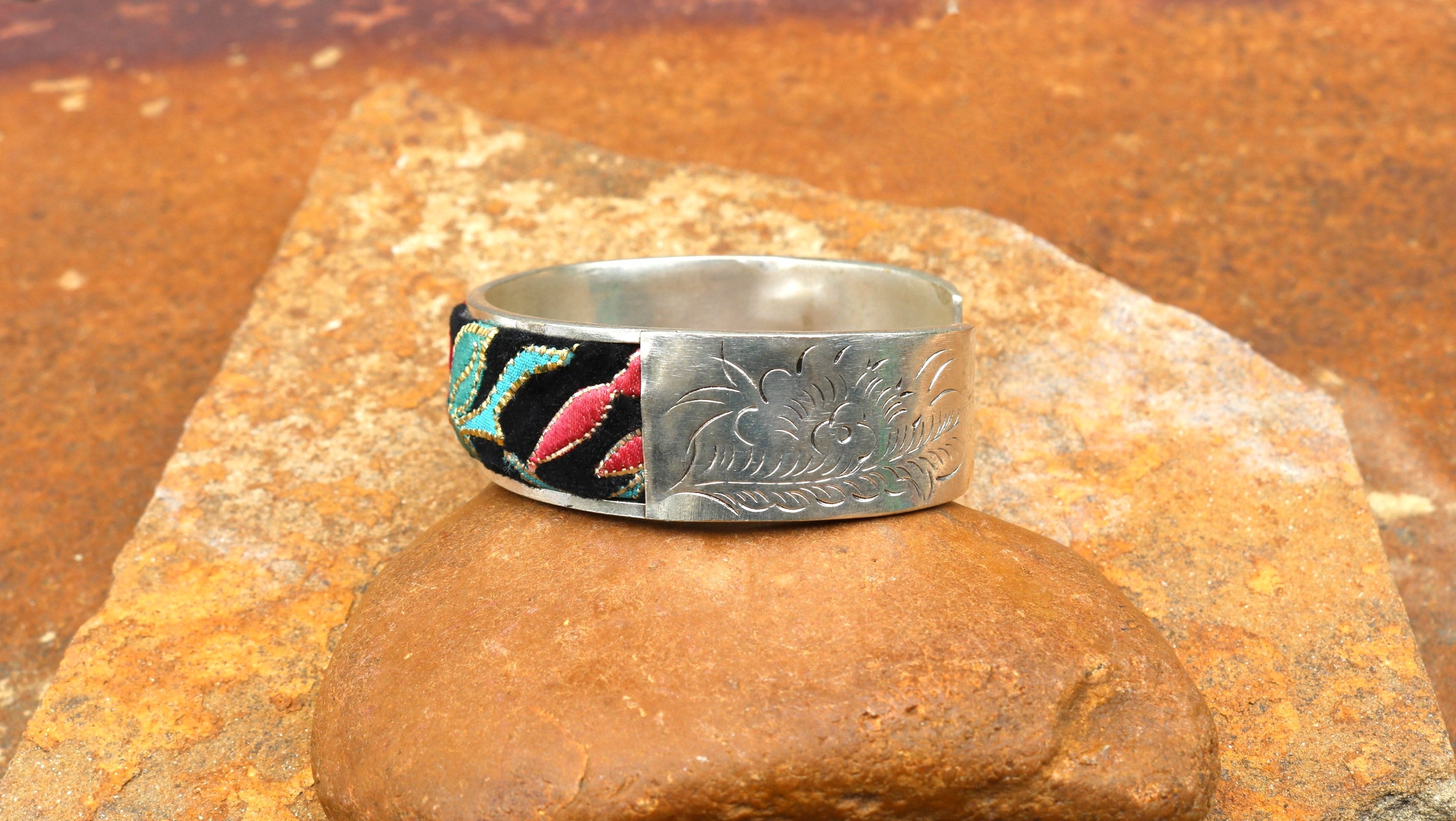 Adjustable Embroidered Bangle of Benevolence