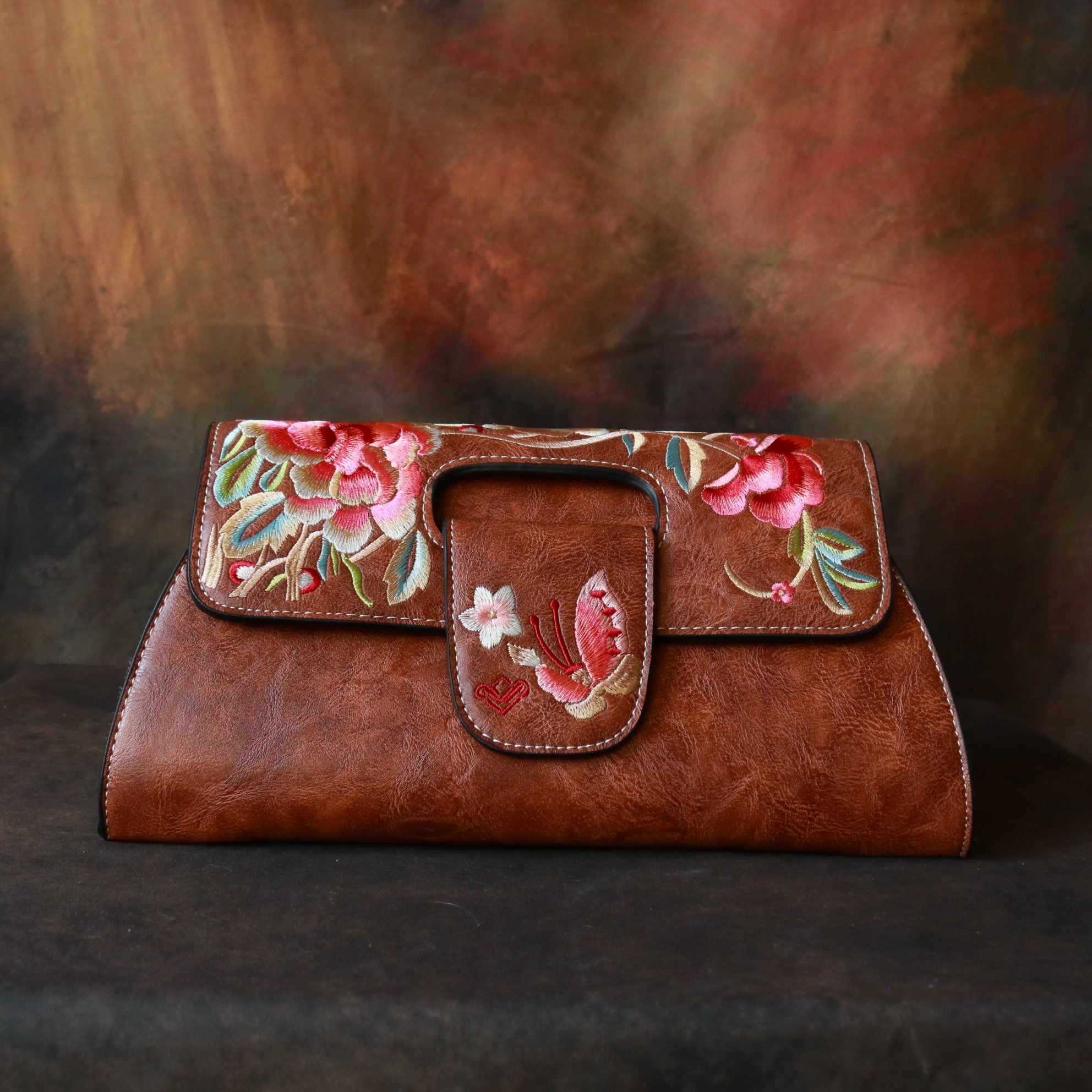 Embroidtale Embroidered Women's Purse Cross-body Shoulder Bag Clutch