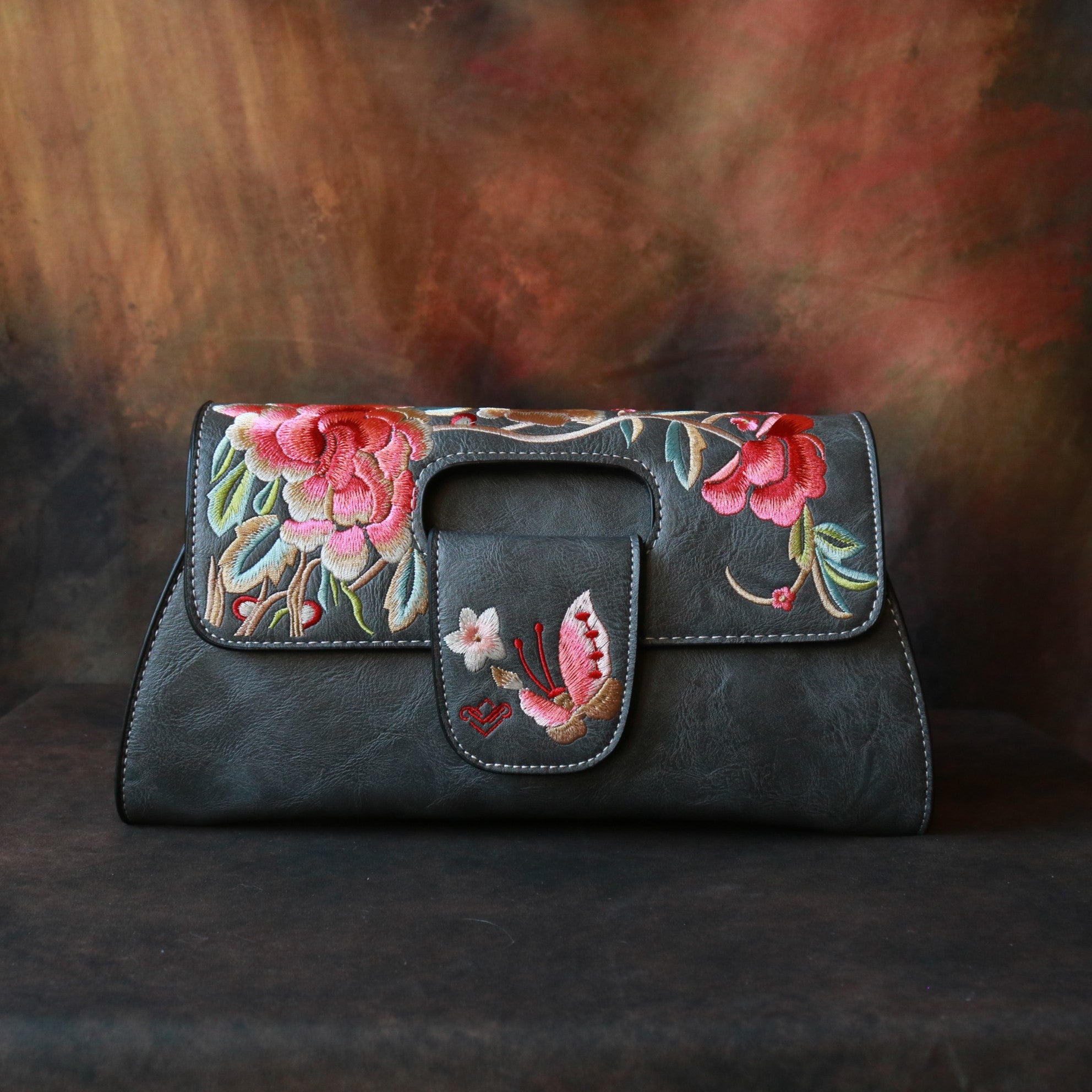 Embroidtale Embroidered Women's Purse Cross-body Shoulder Bag Clutch