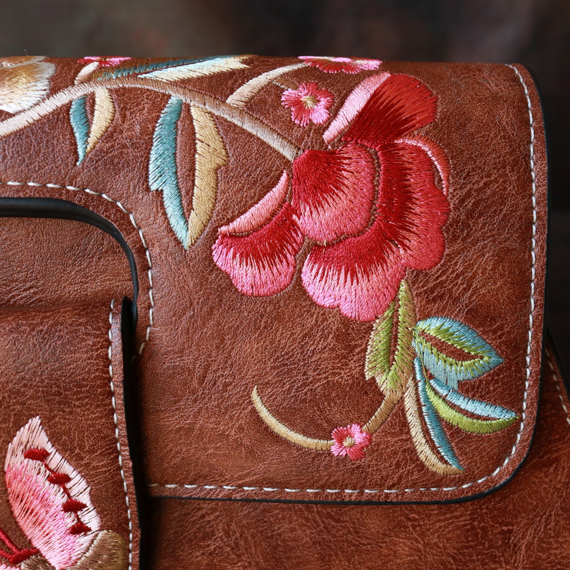 Embroidtale Embroidered Women's Purse Cross-body Shoulder Bag Clutch