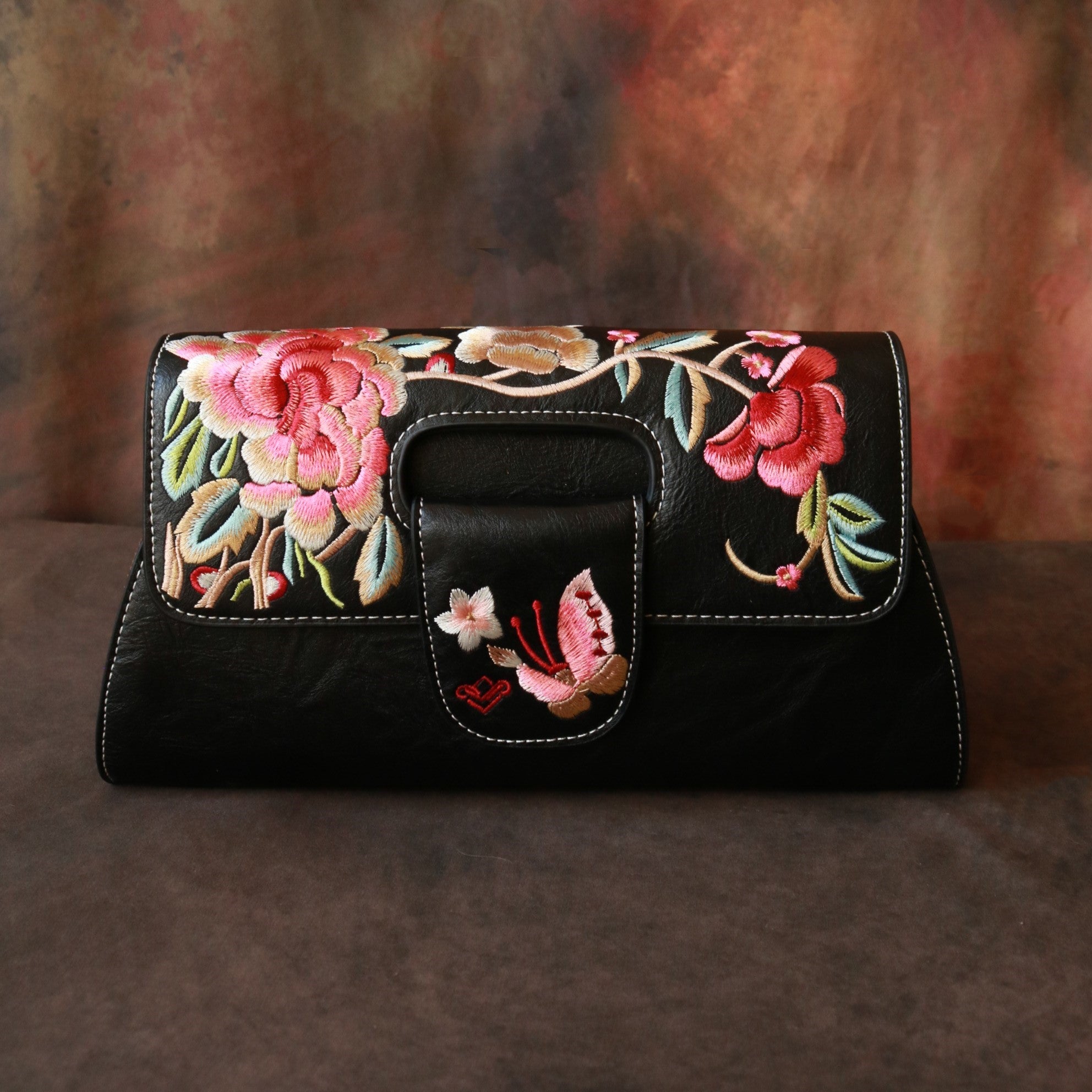 Embroidtale Embroidered Women's Purse Cross-body Shoulder Bag Clutch