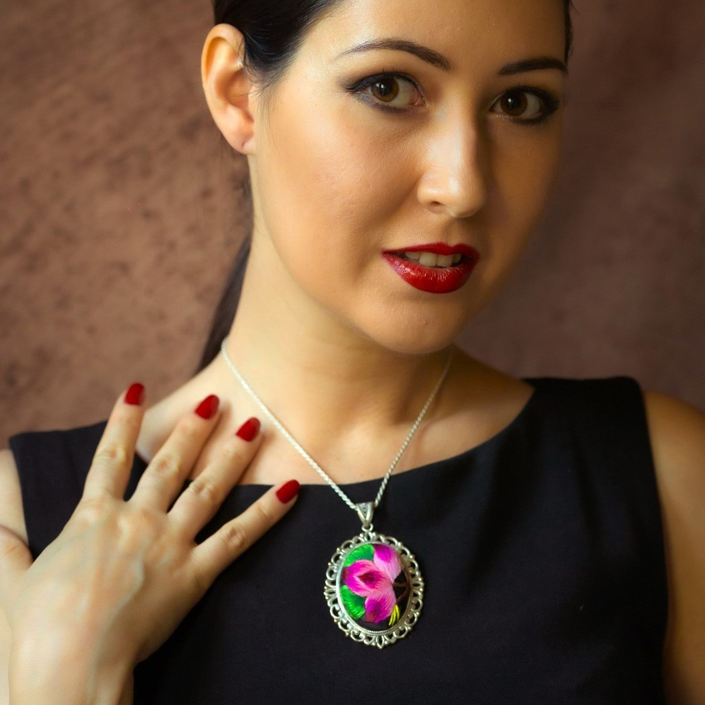 Harmony in Bloom Embroidered Necklace